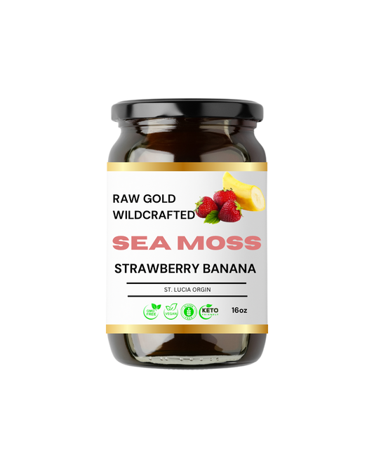 Golden Strawberry Banana Sea Moss