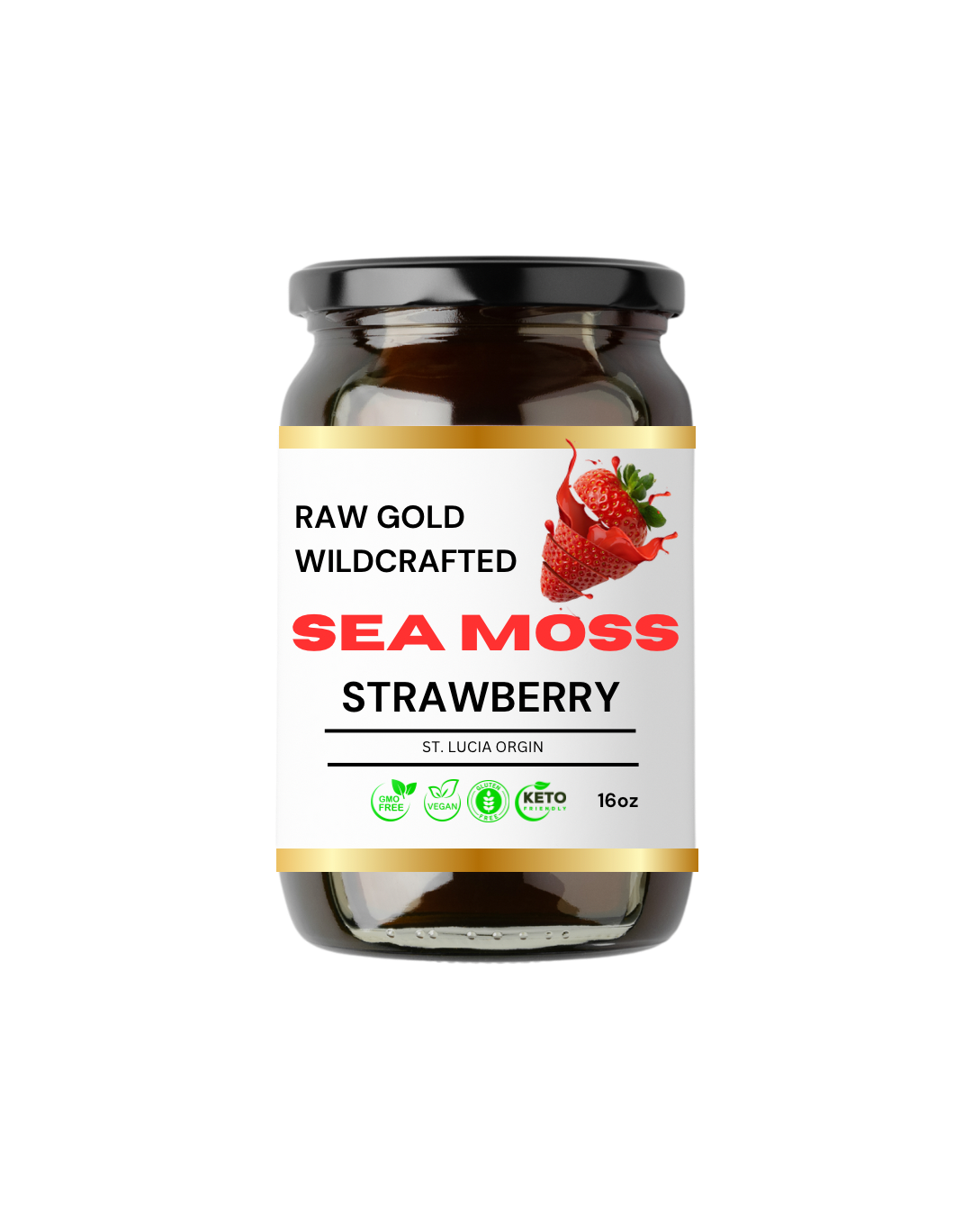 Golden Strawberry Sea Moss